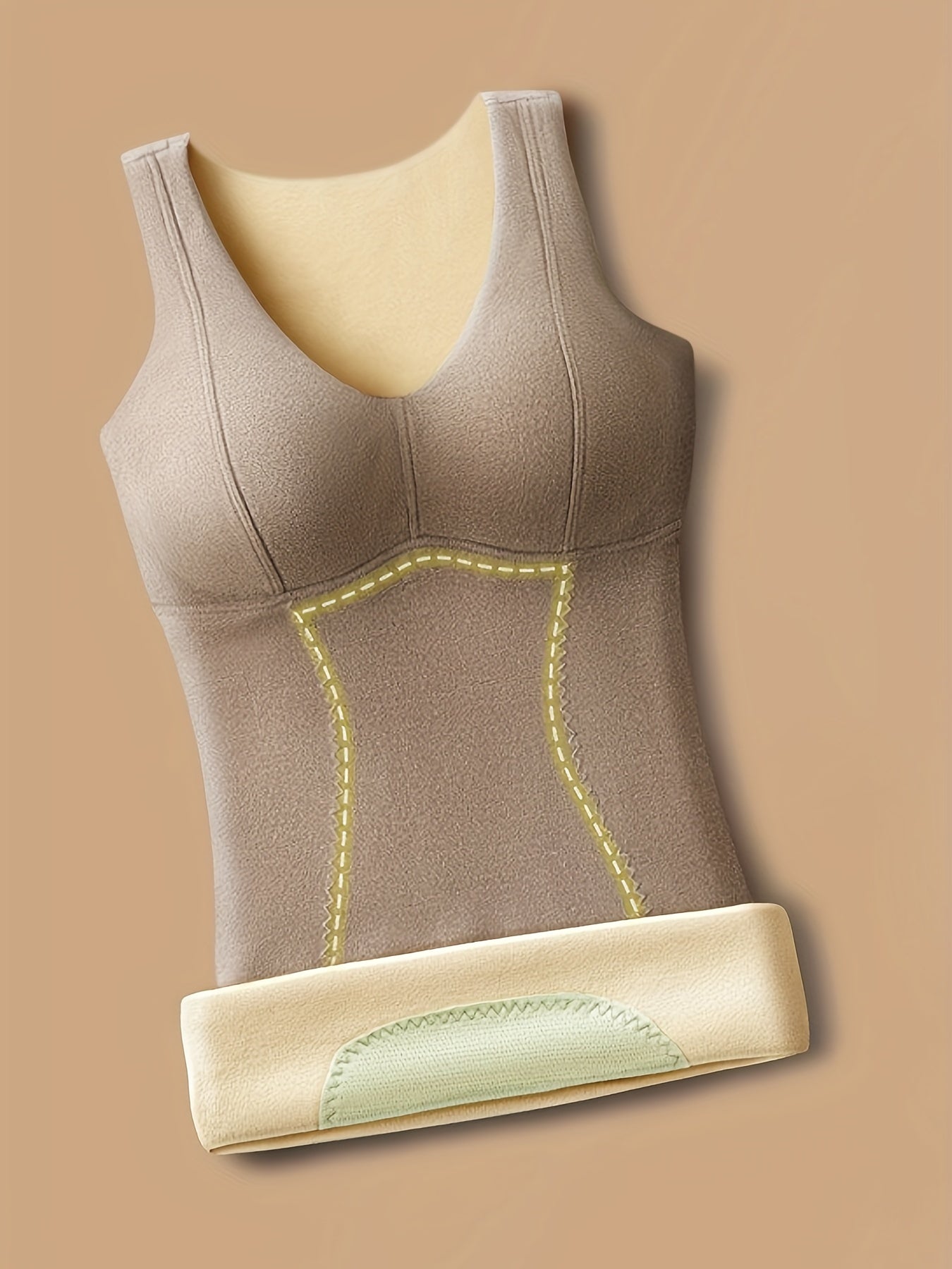 Conjunto de camisetas térmicas para mujer en verde claro y rosa púrpura ajustado, cuello redondo, para otoño e invierno, para capas