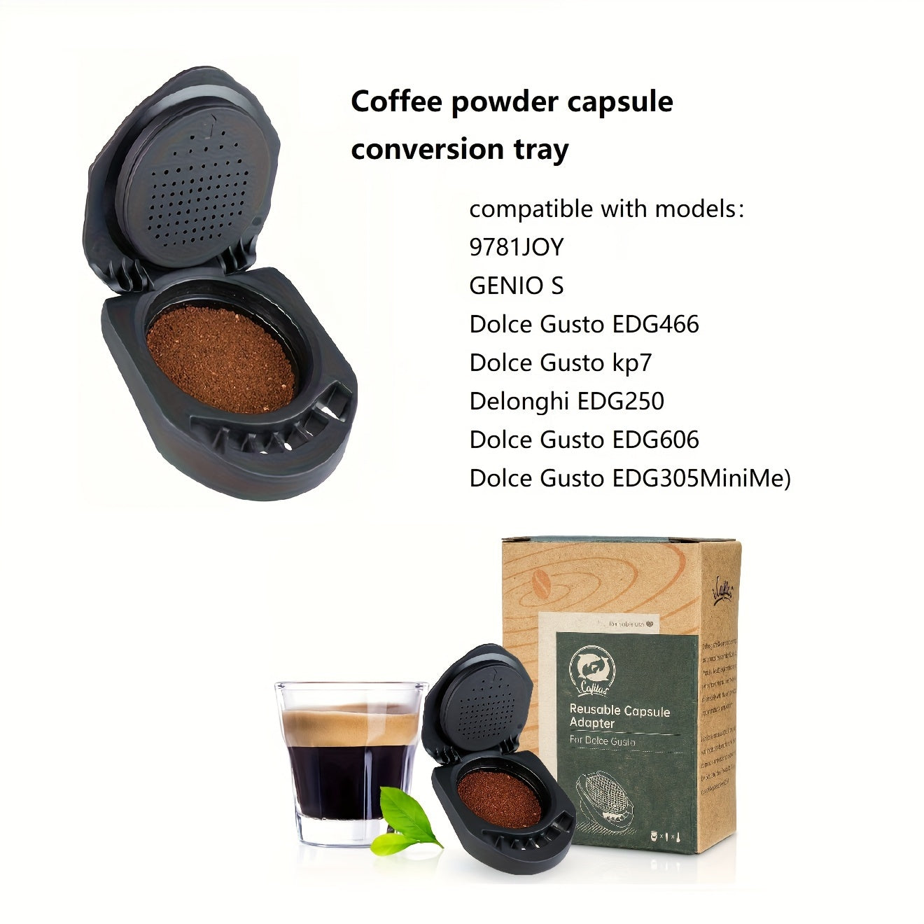 Coffee Capsule Holder for Dolce Gusto Machines Compatible with Genio, KP7, EDG Series