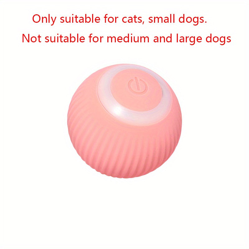 Electric Cat Toy Self-Moving Ball for Kittens and Cats Silicone USB Rechargeable