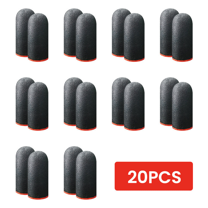 20 Finger Cover Gaming Controller Gloves for PUBG Sweat-Proof Non-Scratch Touch Screen Thumb Sleeves