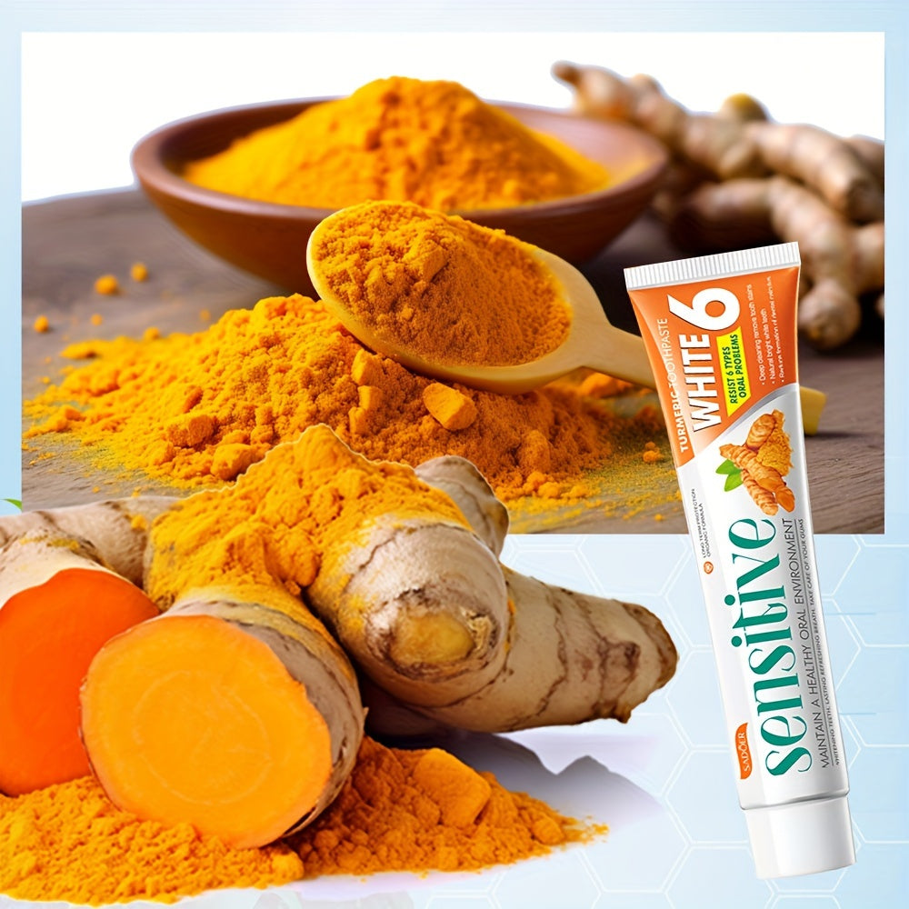 Turmeric Toothpaste for Whitening Brightening Deep Cleaning 100g