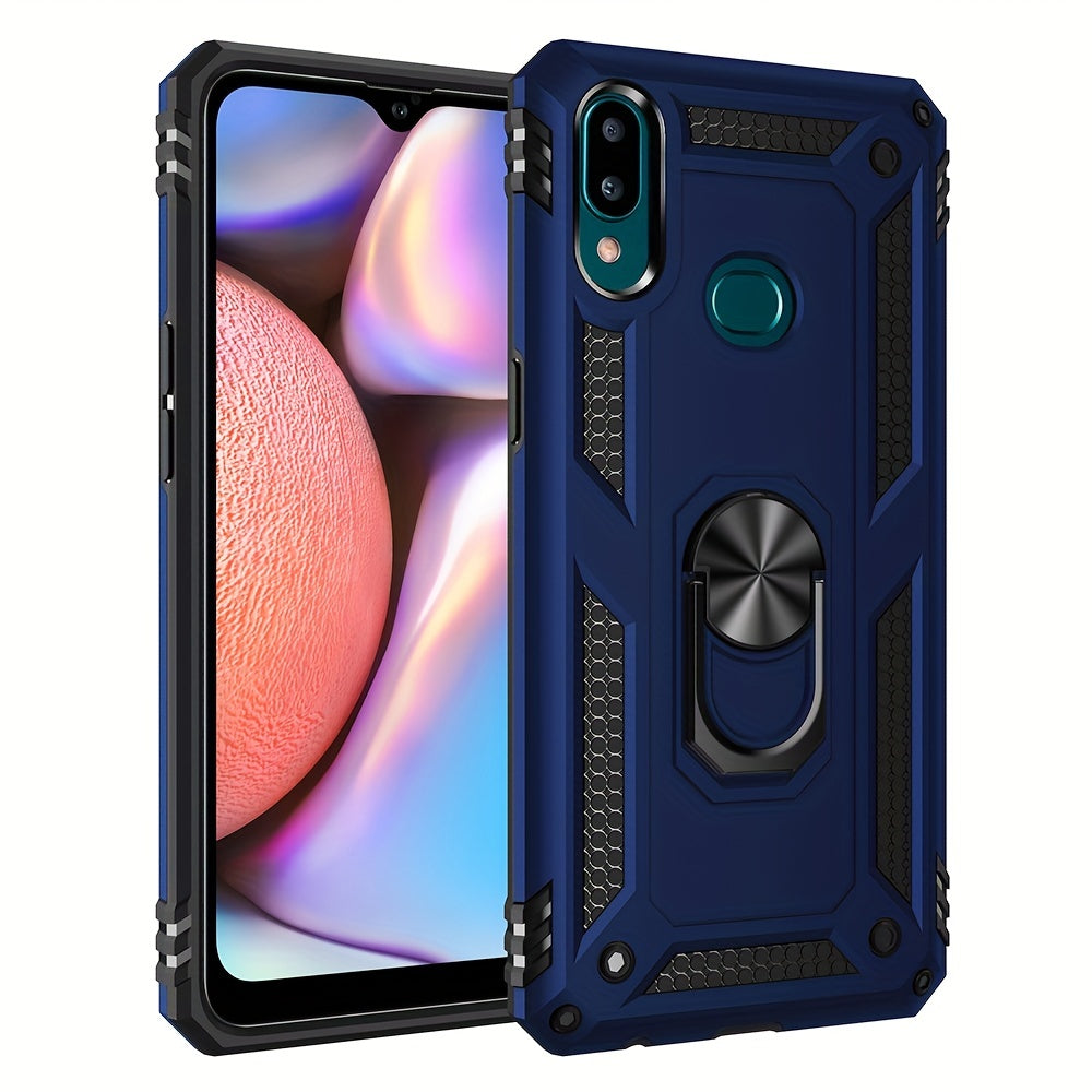 Shockproof Phone Case for Samsung Galaxy A Series with Ring Kickstand and Air Cushion Protection