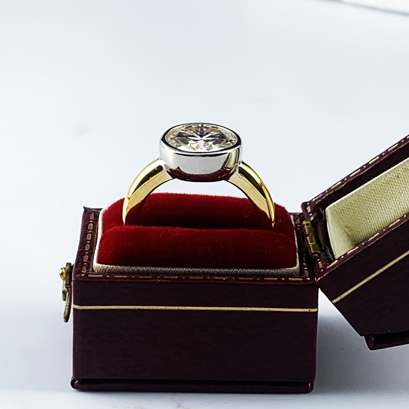 Vintage Boho uslubidagi 3 karat Moissanite suv to'lqinli uzuk ayollar uchun