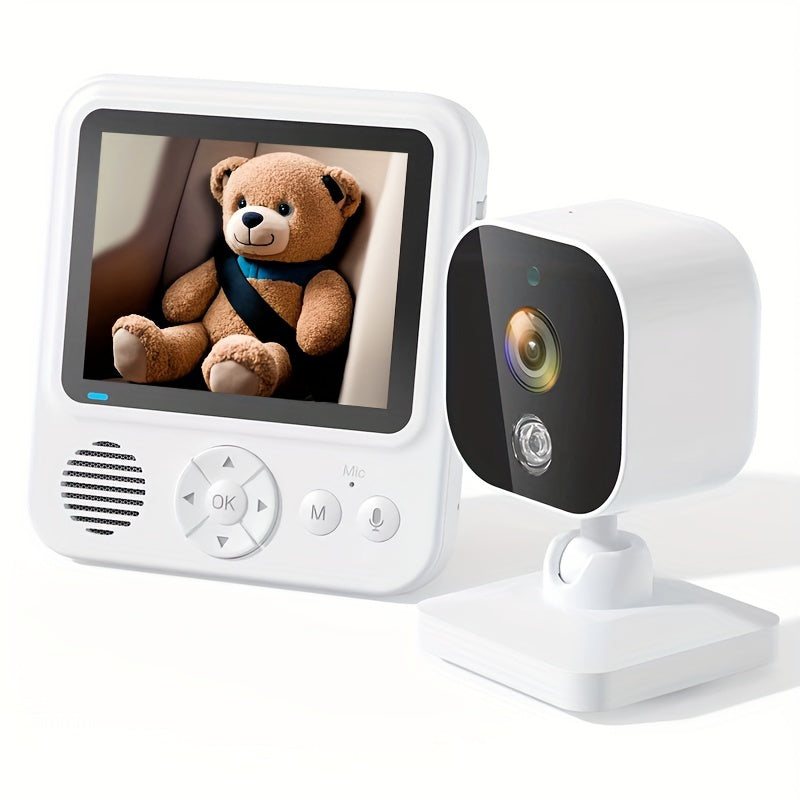Baby Monitor with 7.11cm LCD Display 720p HD Video Wireless Night Vision Two-Way Audio