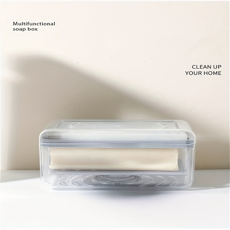 1 dona Ko&#39;p funksiyali sabun idishi uy hammomi va oshxona uchun - Sabun uchun aylanuvchi ko&#39;pik qutisi