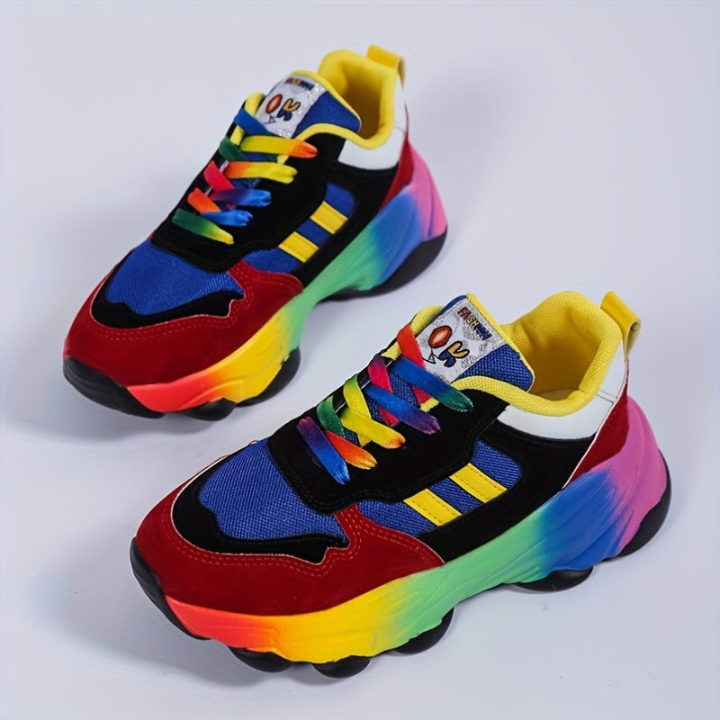 Women’s Breathable Low-Top Sneakers with Cushioned Rubber Sole for All-Season Comfort