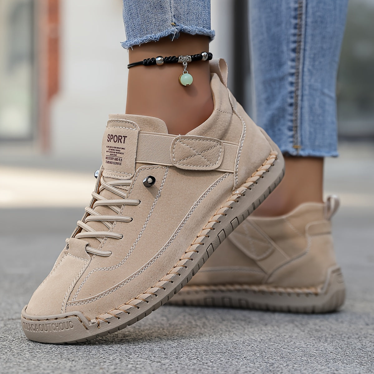 Ayollar uchun nafas oladigan tizzali sport poyafzali, yostiqlangan ichki qismi, sirpanmaydigan va bardoshli