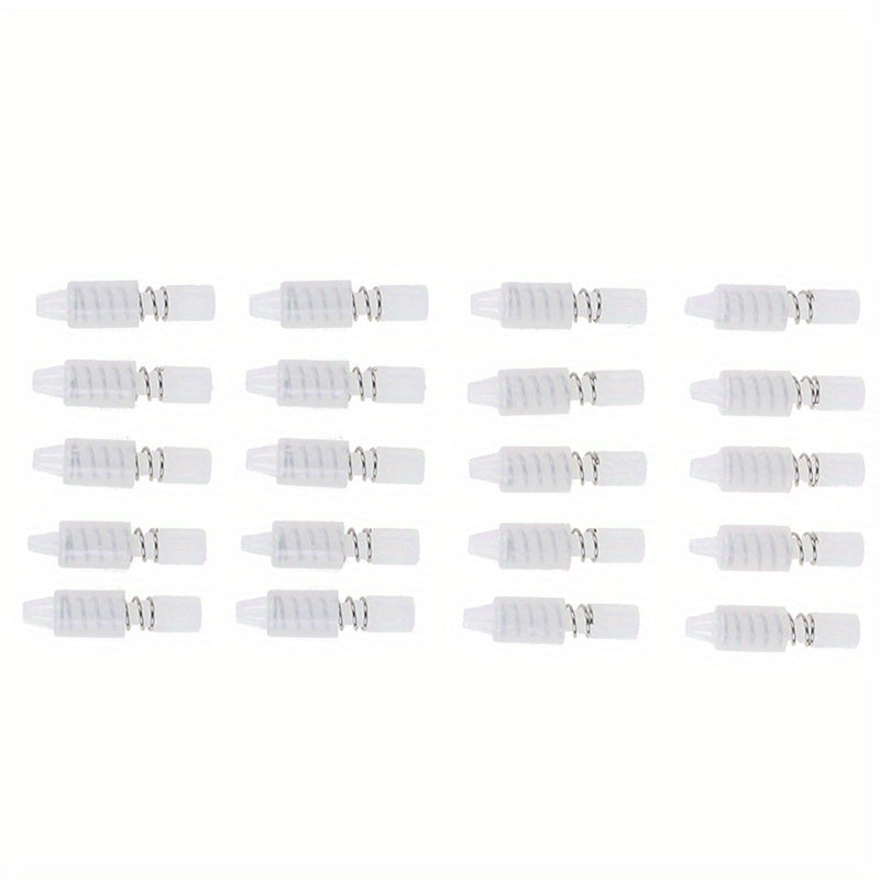 Oʻrnatish uchun 20 ta plastmassa push pin montaj vintlari toʻplami, tavan fanining aksessuarlarini xavfsiz va oson oʻrnatish uchun. Batareya kerak emas, bardoshli plastmassa konstruktsiya.