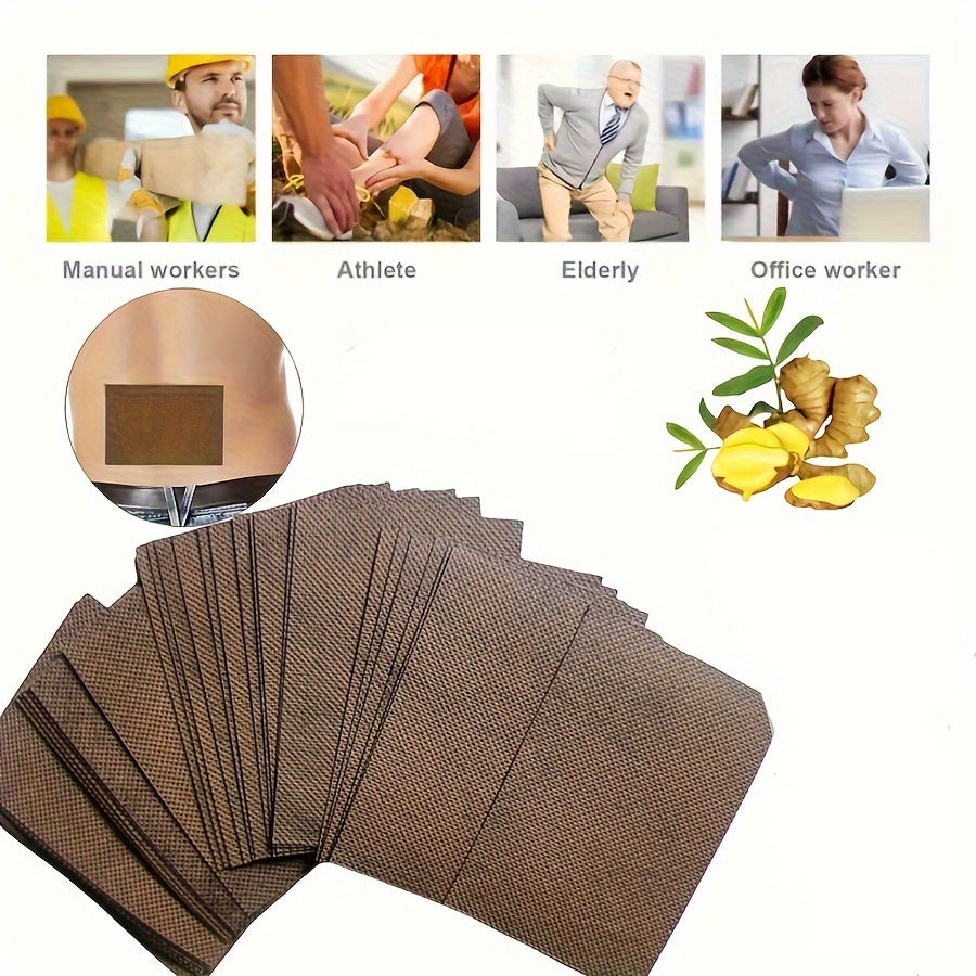 Ginger and Wormwood Pain Relief Patches 10 50 100pcs Battery-Free Long-Lasting Comfort