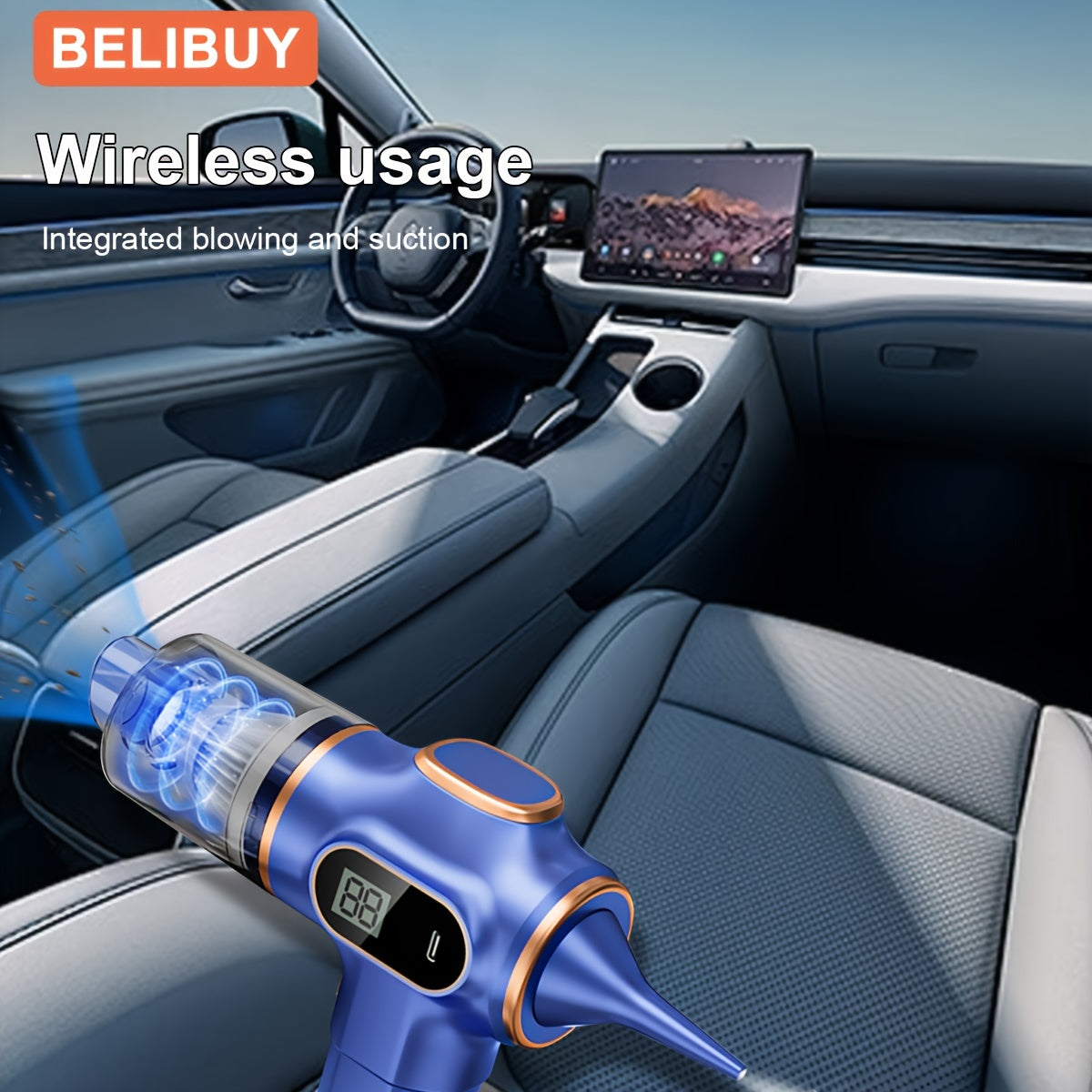 Uzun batareya quvvati, ko‘p funksiyali, uy va avtomobil uchun simsiz qo‘l yuvish qurilmasi