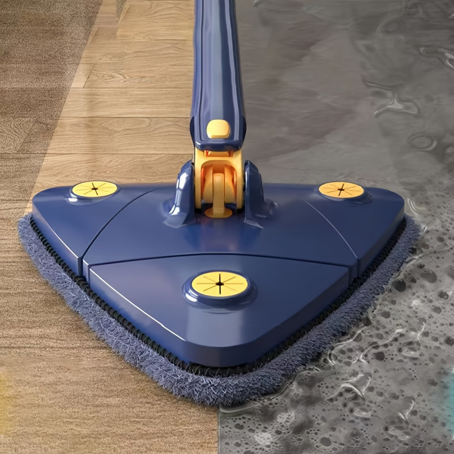 Set of 2 Triangle Mop Pads Hands-Free Wringing for Floors Walls Glass