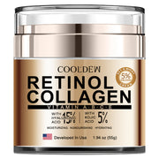 Crema facial con retinol y colágeno para todo tipo de piel 1.94oz Hidratante, iluminadora y reafirmante