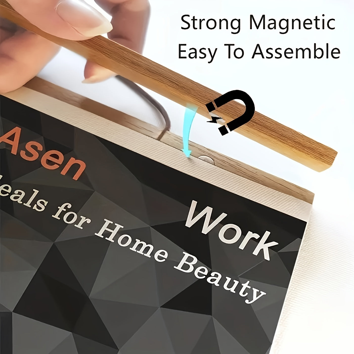 Деревянные магнитные зажимы для подвешивания постеров, холстов и фотографий.