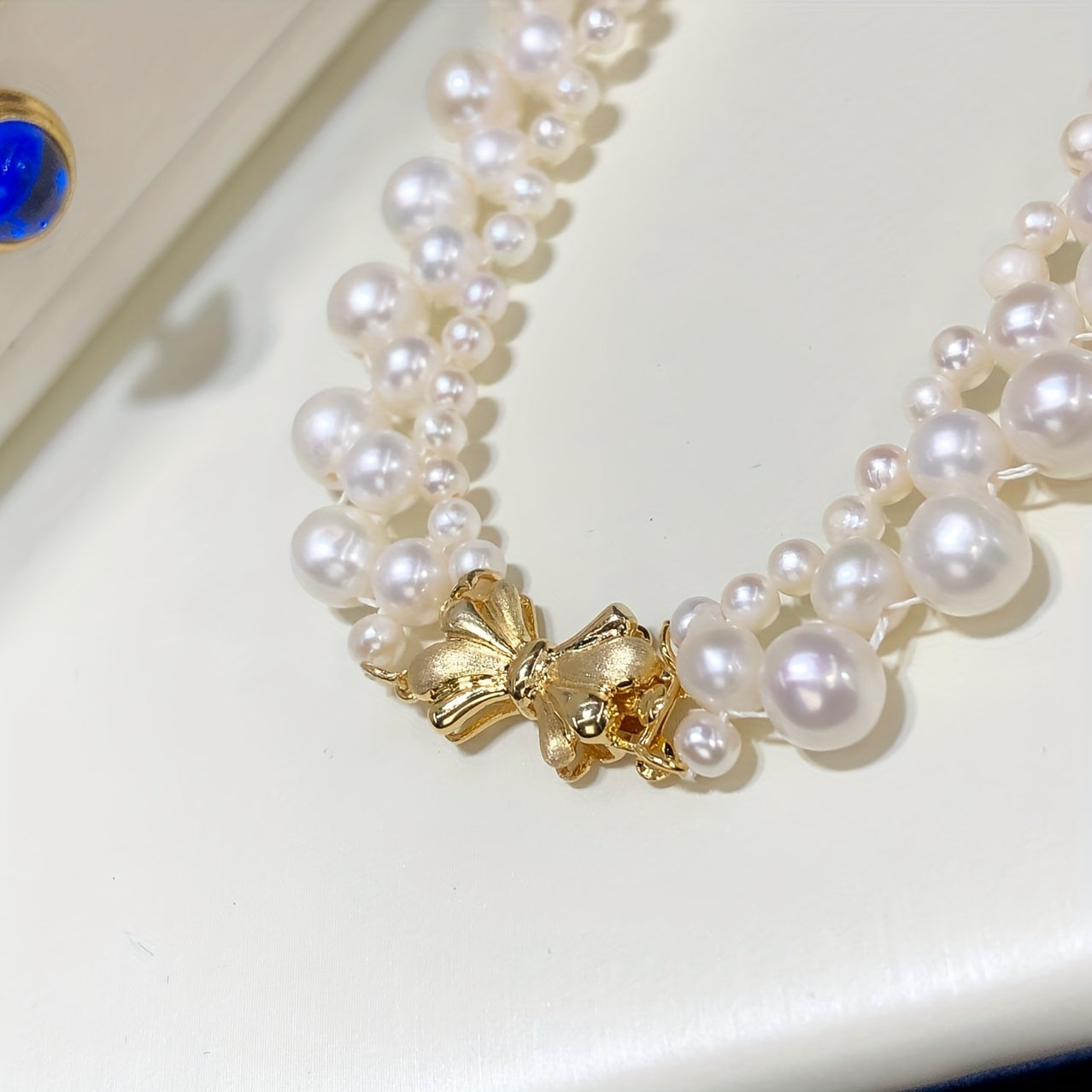 Pearl Necklace for Women Freshwater Pearl Jewelry Elegant Gift for Mother's Day