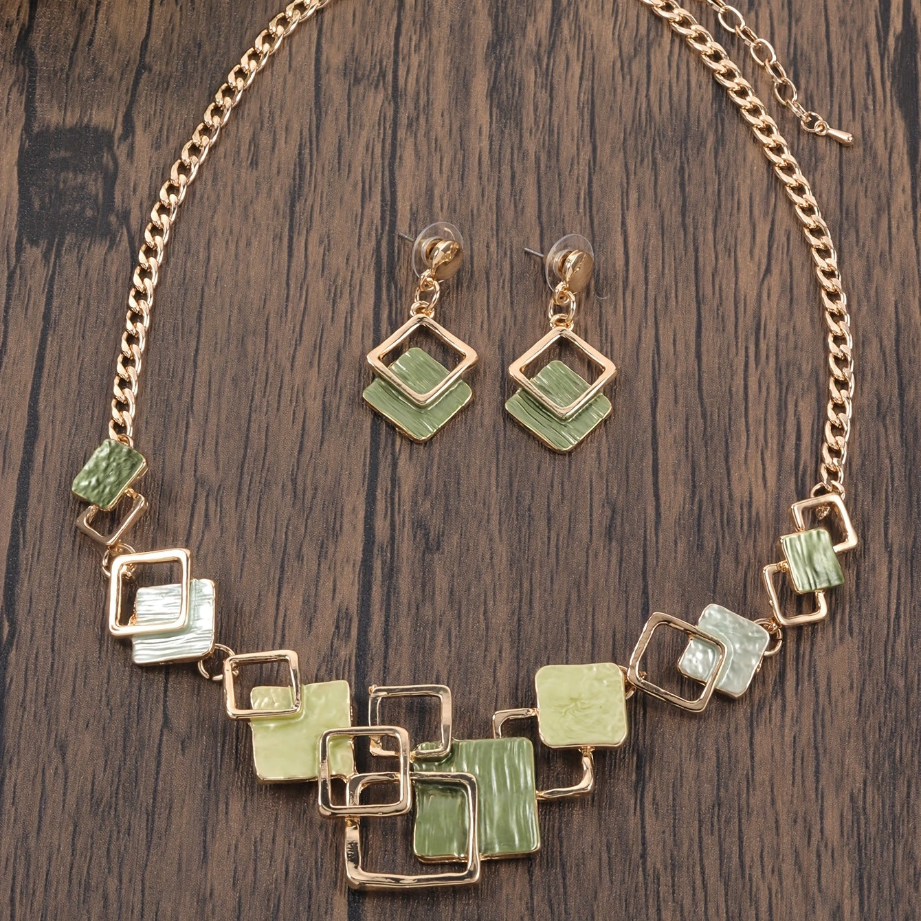 Luxury Bohemian Jewelry Set for Ladies Party Necklace and Earrings