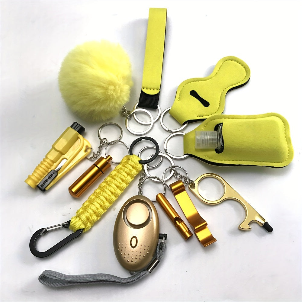 12-частный комплект безопасности: комплект личной безопасности с персональной сигнализацией и защитными аксессуарами - идеальный подарок на День святого Валентина для женщин