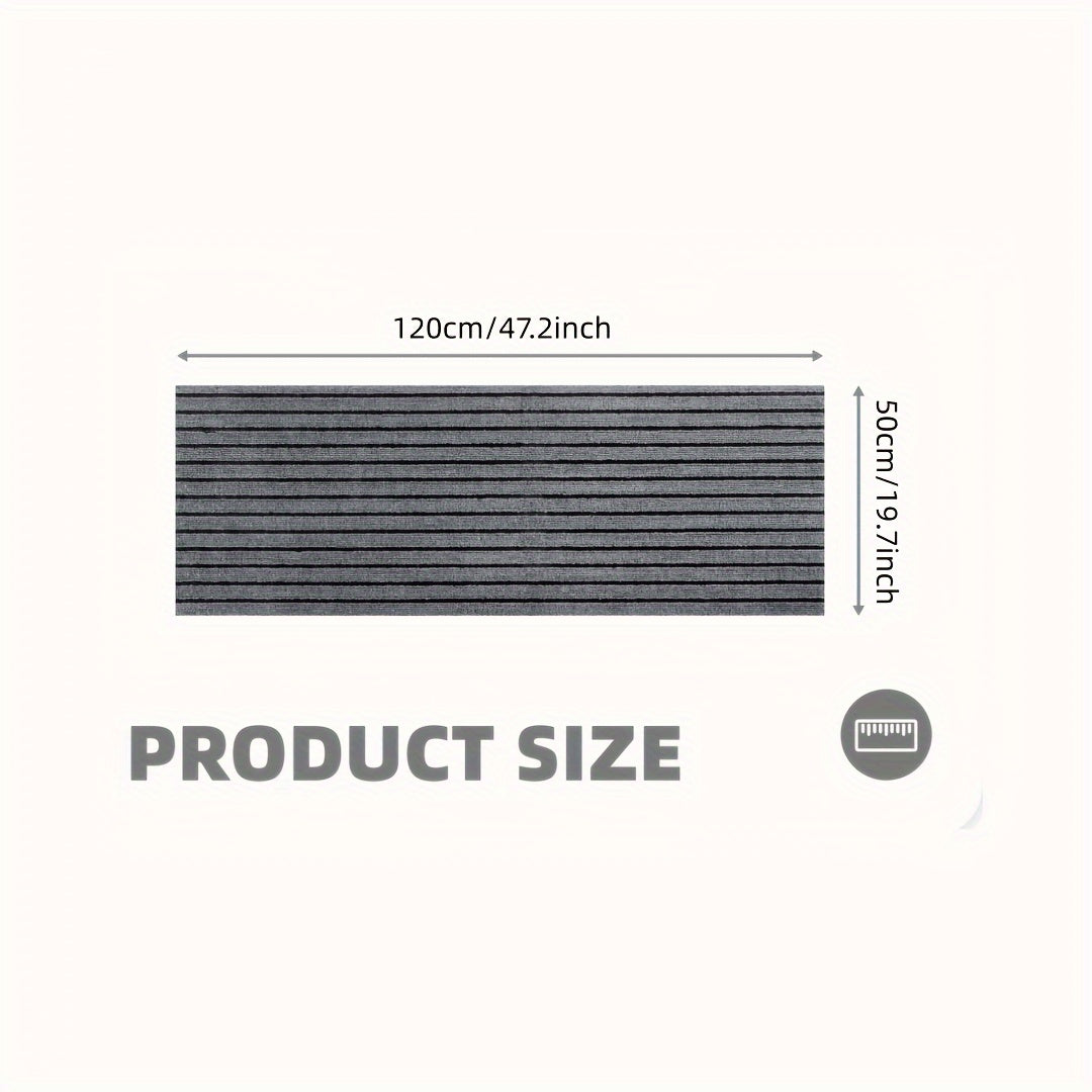 Alfombra de cocina rectangular 1.8m x 0.9m antideslizante, impermeable y resistente al aceite