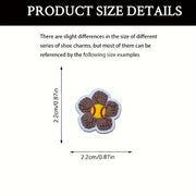 Unisex Softball Shoe Charms for Clog Sandals Sports Balls 6-13 Pcs