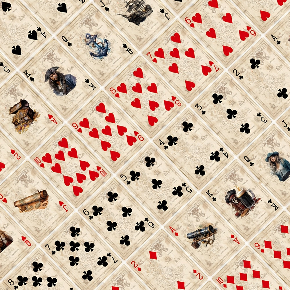 STRUBLFE Vintage qaroqchilik mavzusidagi poker kartalari, sirpanishga qarshi embossing, geometrik dizayn va oltin aksentlar bilan. Oila yig'ilishlari va partiya o'yinlari uchun mukammal. Zamonaviy ko'rinish uchun hashamatli karta tuzilishi.