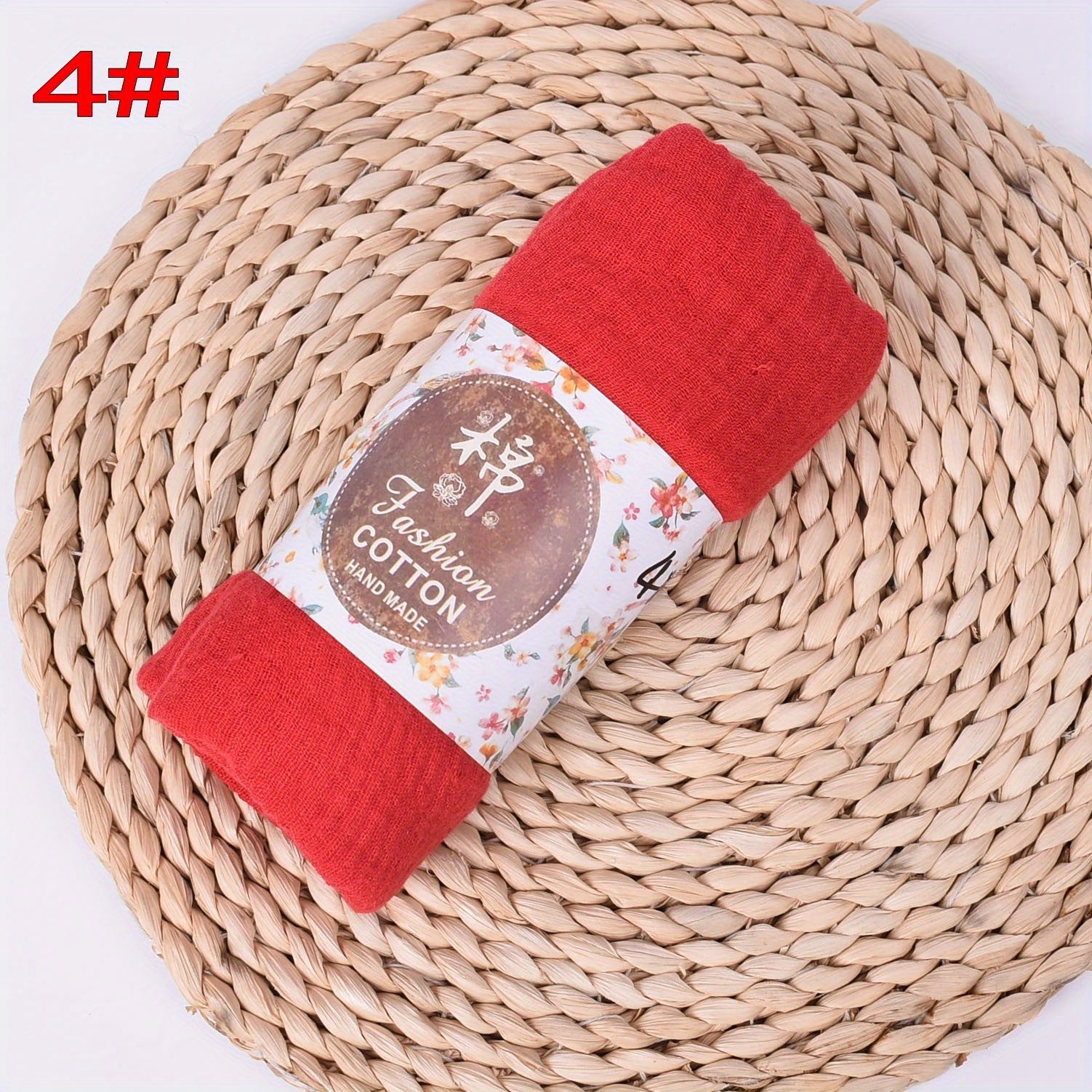 Women's Large Breathable Sun Protection Headscarf Solid Color Lightweight Wrinkle Scarf