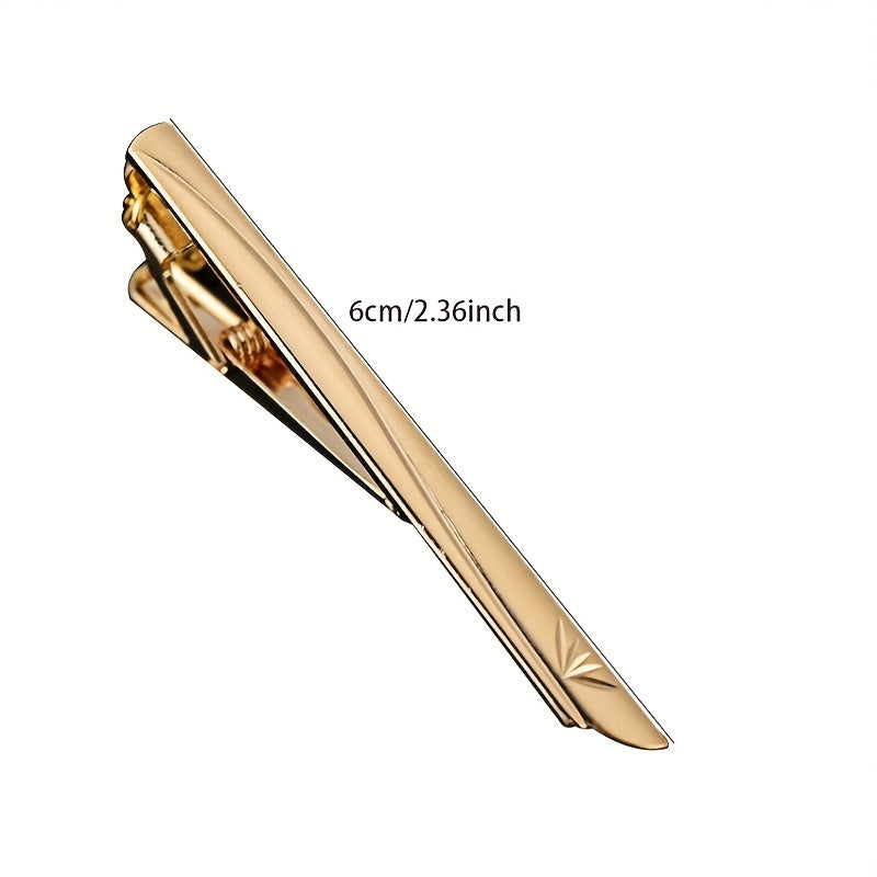 Men's Tie Bar Clip for Business and Weddings Stainless Steel Slim Tie Pin