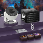 USB Powered Galaxy Projector with Interchangeable Films for Bedroom Hotel Restaurant and Game Room