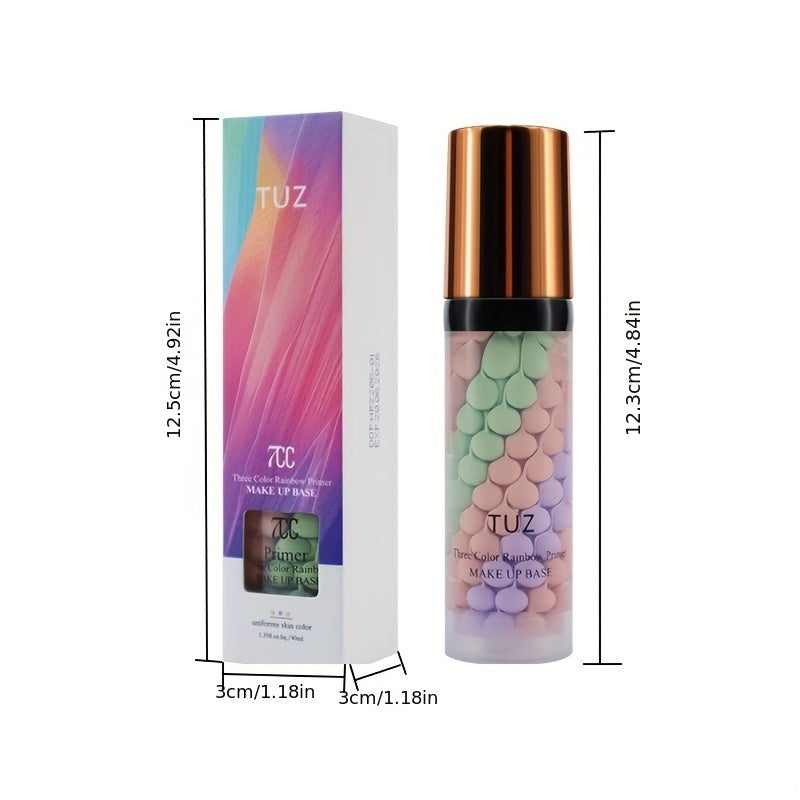 Crema hidratante prebase iluminadora para tono de piel de 3 colores para mujer