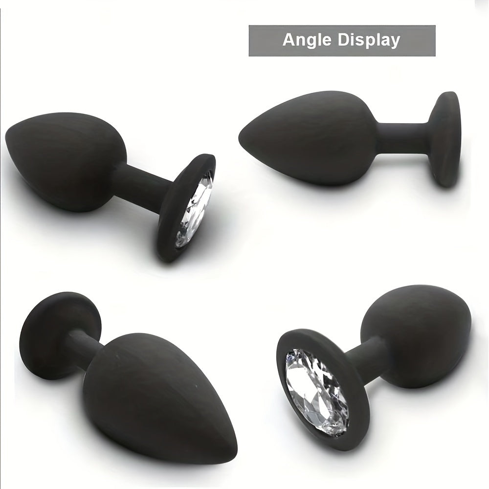Adult Silicone Anal Plug Set Non-Powered 3 Sizes Beginner Butt Toys