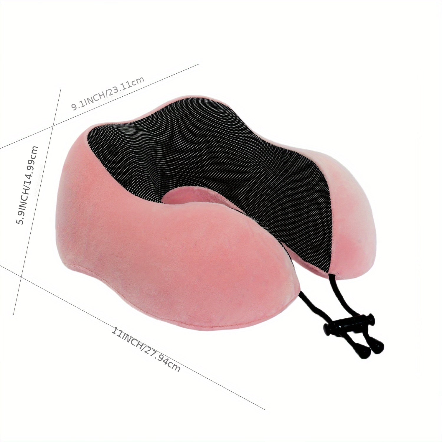 U-Shaped Memory Foam Neck Pillow for Travel Support Airplane Cervical Comfort