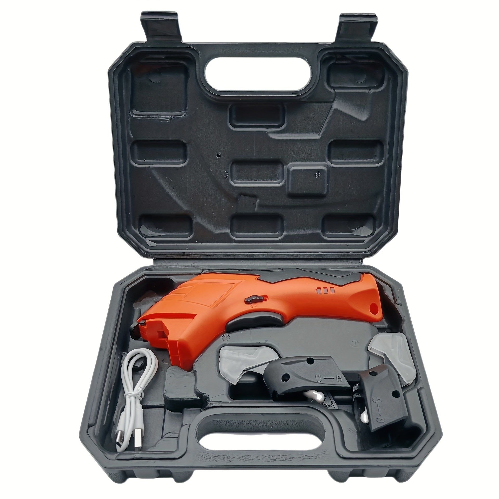 Rechargeable Electric Scissors for Fabric Leather Carpet Paper with 2 Blades