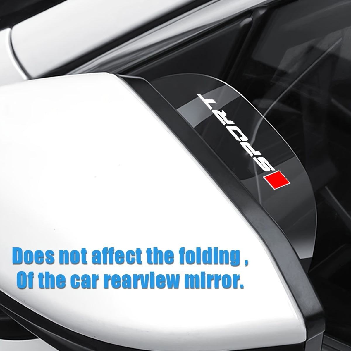 2 шт. прозрачная ПВХ-закрытие для автомобильного зеркала от дождя, гибкая накладка на брови