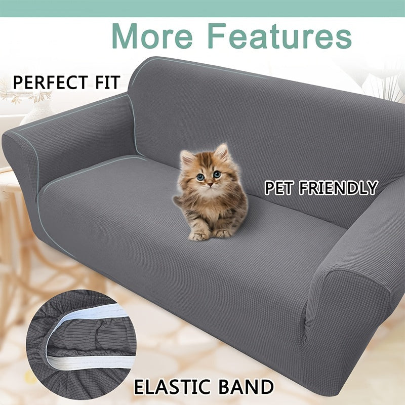 Waterproof Sofa Cover Pet-Friendly Machine Washable Fits Armchair to Sectional Polyester Spandex