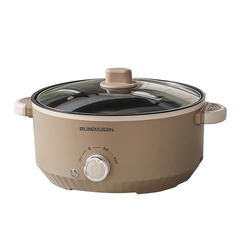 Olla eléctrica multifunción para cocinar en dormitorios, utensilios antiadherentes, múltiples métodos