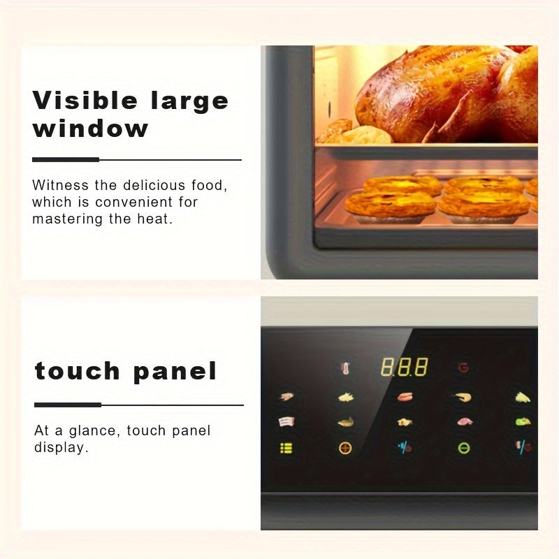 Katta hajmli va yopishmaydigan panaga ega ko‘p funksiyali havo qovurish moslamasi.