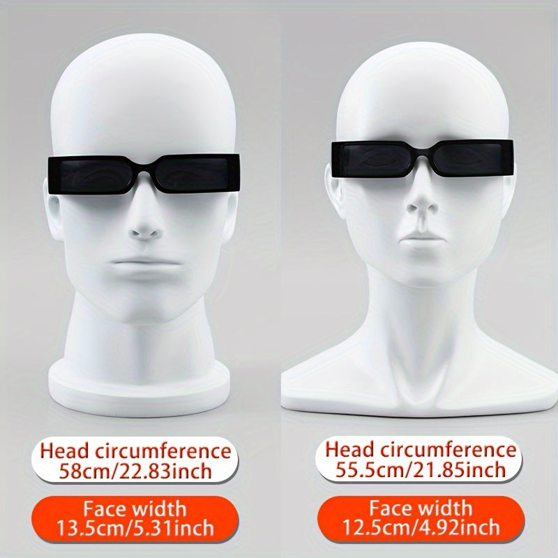 Erkaklar uchun kvadrat moda ko‘zoynaklar 3 ta to‘plam, bardoshli PC ramka, kundalik kiyim uchun qulay uslub