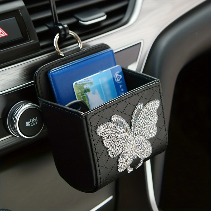 Car Vent Organizer Multi-Functional Storage Bag for Phones and Cards