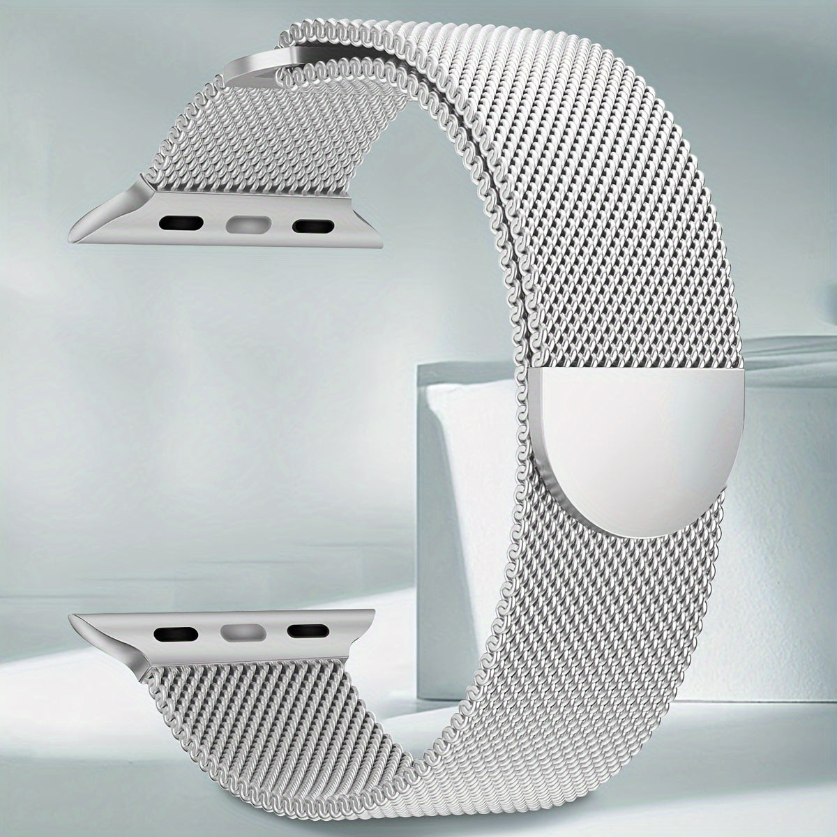 Stainless Steel Mesh Magnetic Watch Band for Apple Watch Milanese Style