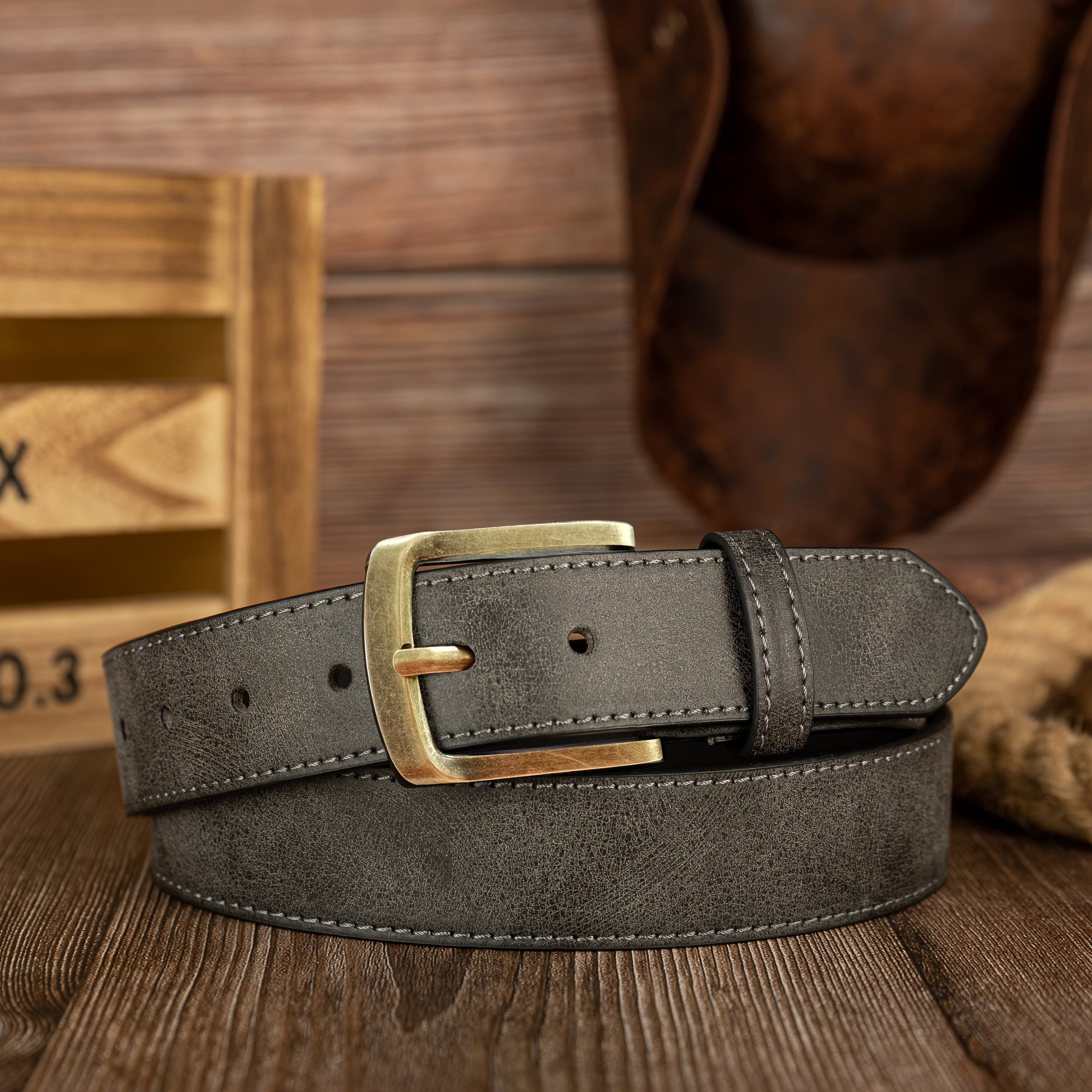 Vintage faux teridan yasalgan ayollar uchun kundalik, buzilgan PU stilidagi kamar