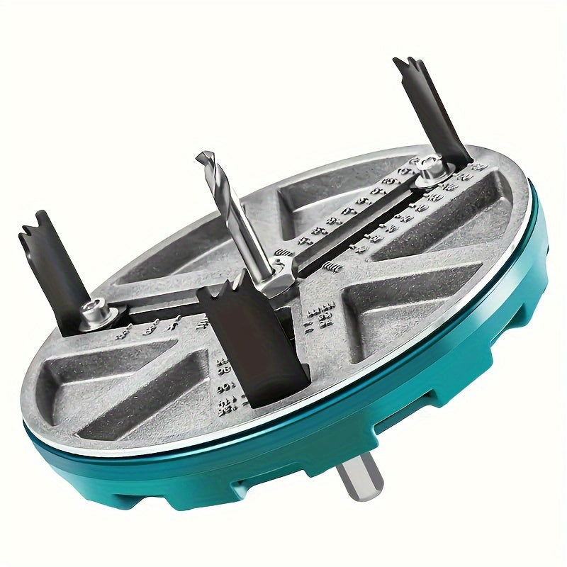 Adjustable Hole Saw Set 45-130mm for Wood Plastic Drywall Metal with Center Drill