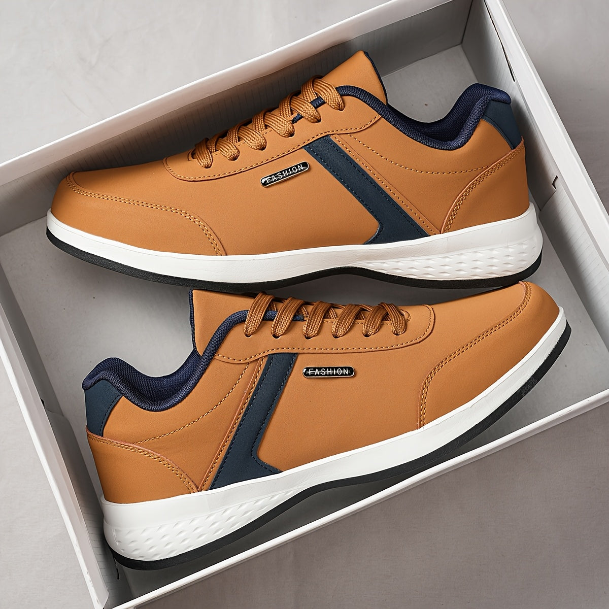 Мужские повседневные туфли на низком ходу, шнуровка, искусственная кожа, геометрический узор, деловой комфорт