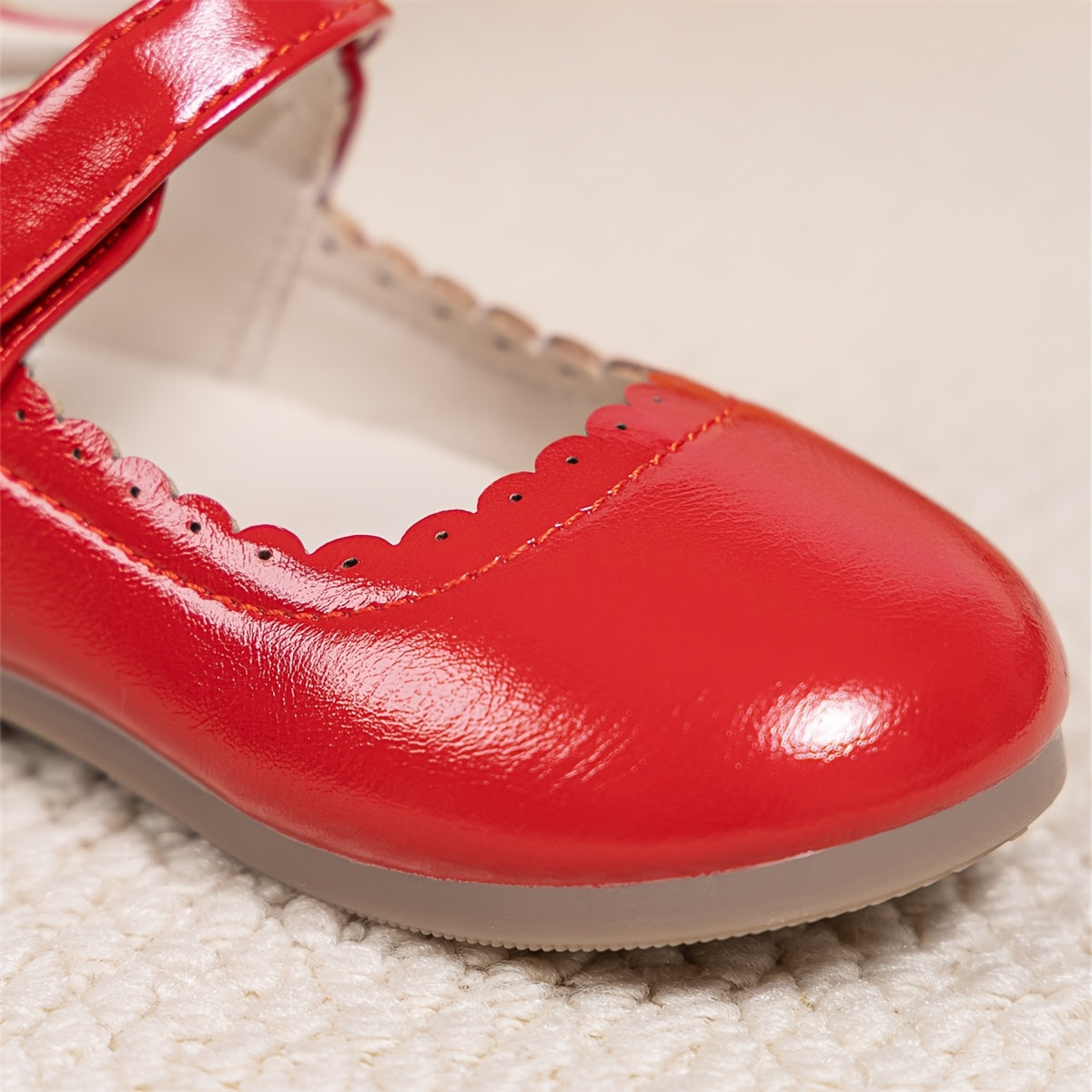 Zapatos de niña PU Mary Jane para todas las estaciones, ligeros, de color sólido, punta redonda, ideales para fiestas y bodas