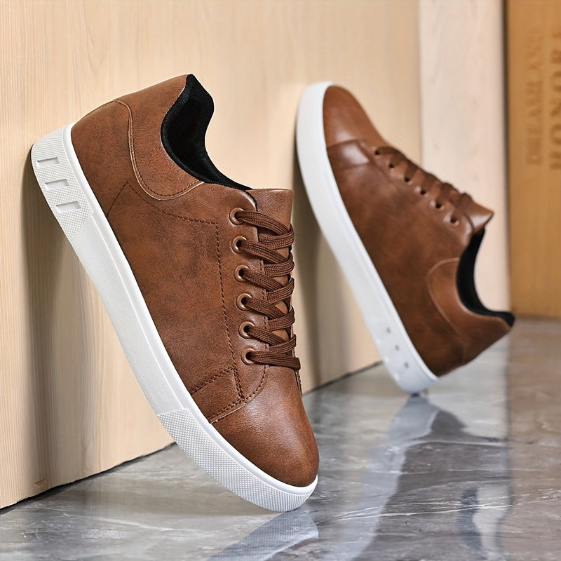 Men's Non-Slip Wear-Resistant Formal Business Casual Shoes Low Top Leather PVC Sole