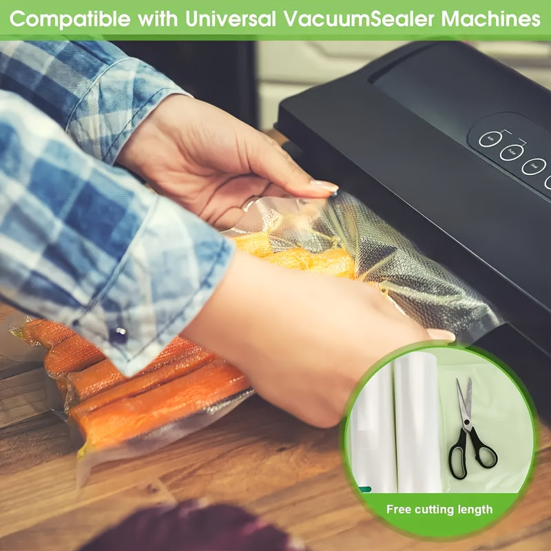 BPA-Free Vacuum Storage Bags for Food Preservation, Multiple Sizes