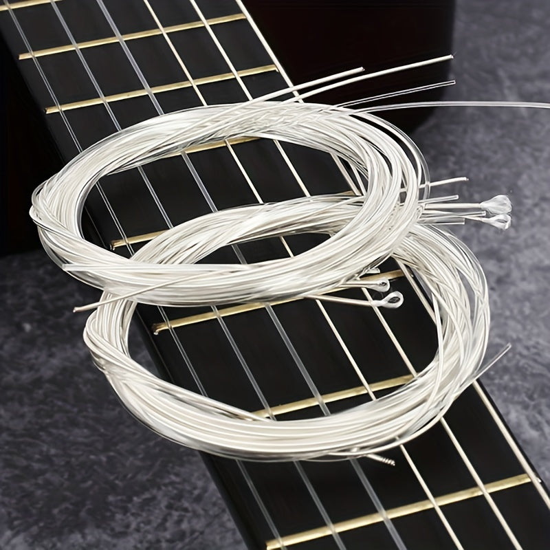Classical Guitar Strings Set 6-Pack Nylon Core Silver-Plated Copper Winding Coated