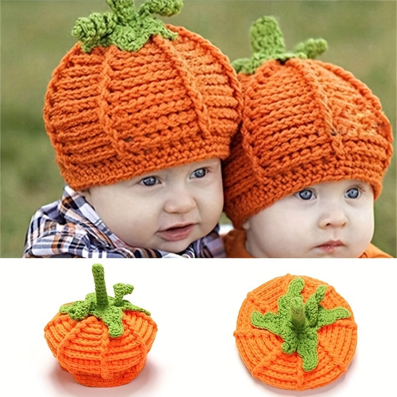 Children's Halloween Pumpkin Hat Yellow Polyester Costume for Kids