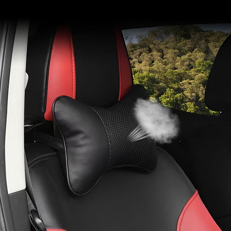 Almohada de cuello transpirable para coche, cojín, soporte para la cabeza, descanso para el cuello en viajes en coche