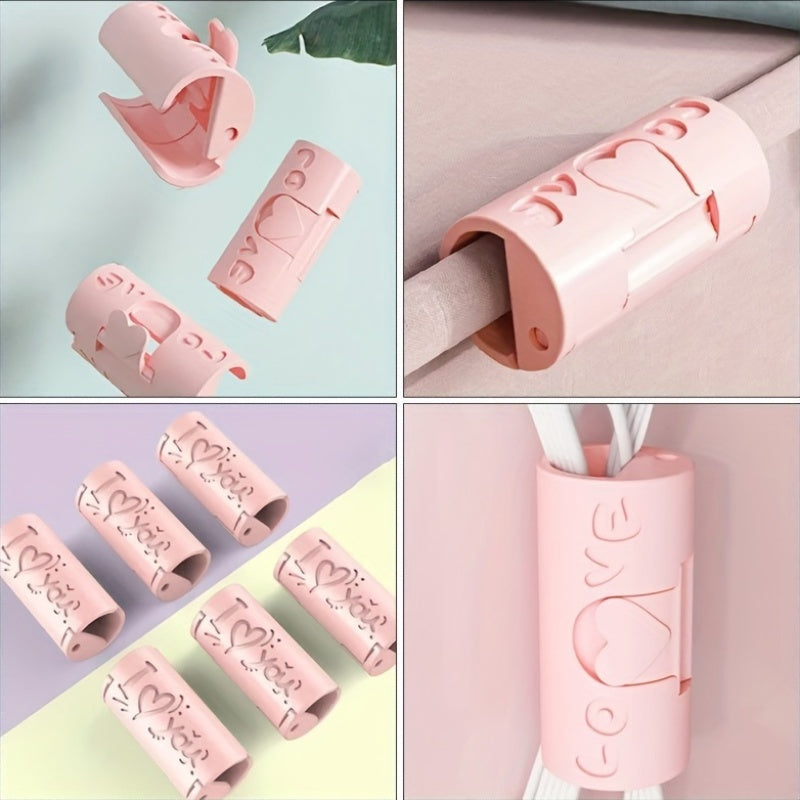 Set of 6/12 Blue and Pink Bed Sheet Clips for Fastening Bed Sheets and Quilt Covers