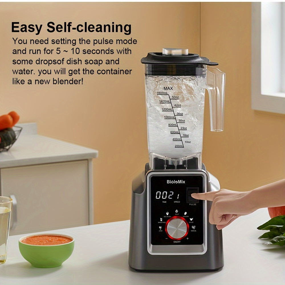 2200W Digital Commercial Blender Juicer Food Processor 2L BPA-Free Easy to Clean
