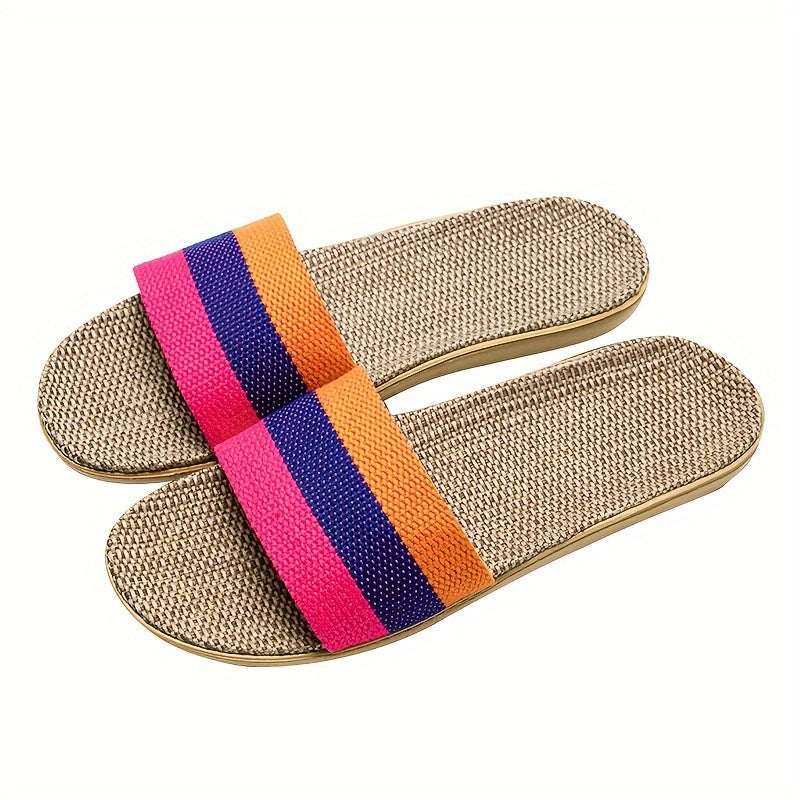 Ayollar uchun chiziqli mato bilan yopiladigan ichki poyabzal, barcha mavsum uchun qulaylik