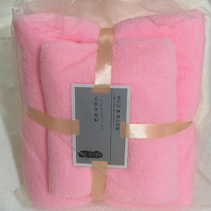 Absorbent Cotton Bath Towels Set for Bath and Showering